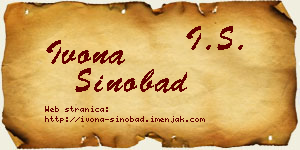Ivona Sinobad vizit kartica